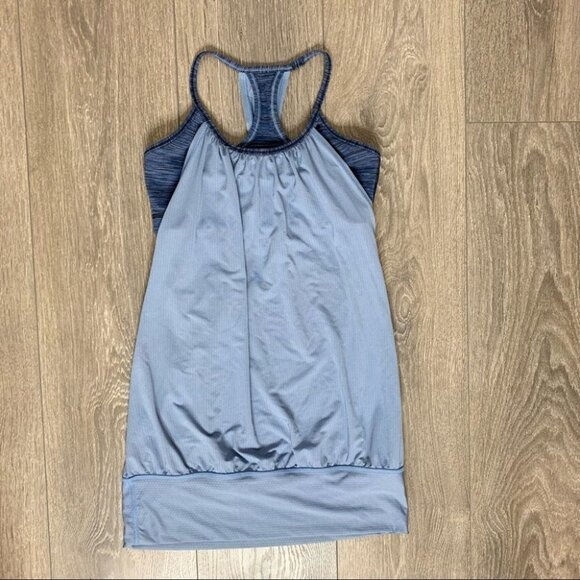 Lululemon No Limits Tank Top Lullaby Wee Are From Space Cadet Blue Size 4 - Picture 4 of 14